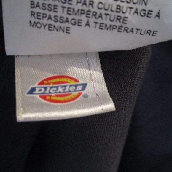 Dickies FS524 Women's Industrial Short-Sleeve Color Block Shirt in Black/Charcoa - Picture 6 of 7